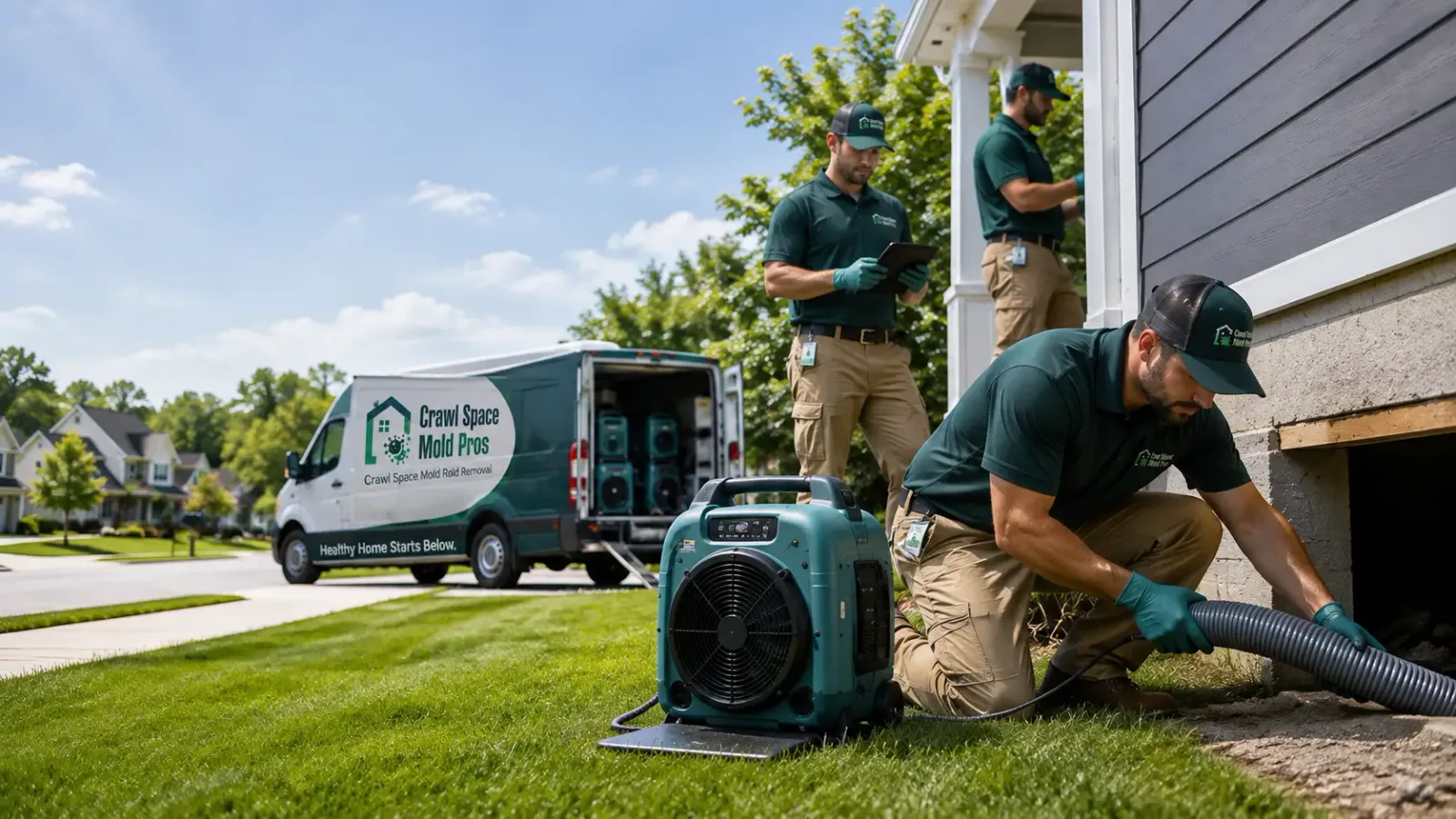 Crawl Space Mold Removal in Euclid, MN
